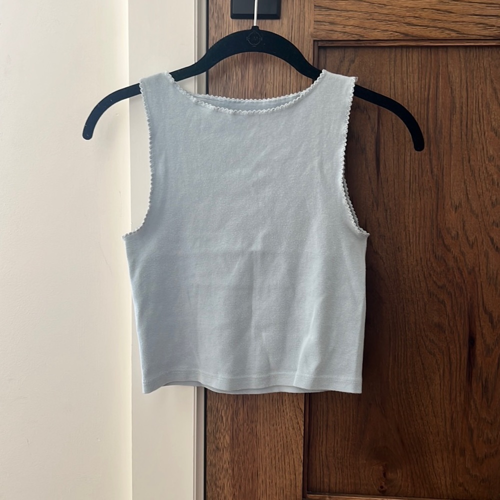 brandy melville scallop hem tank